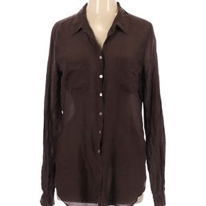 Chocolate brown Calypso st Barth women's shirt/top